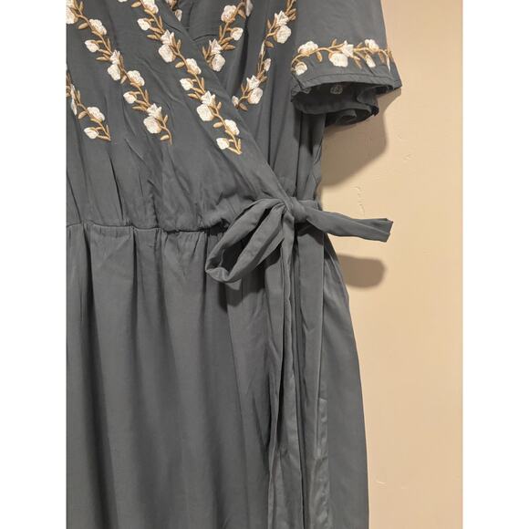 NWOT Jodifl Womens Embroidered Boho Maxi Size S Cottagecore Hippie Peasant - Picture 6 of 10